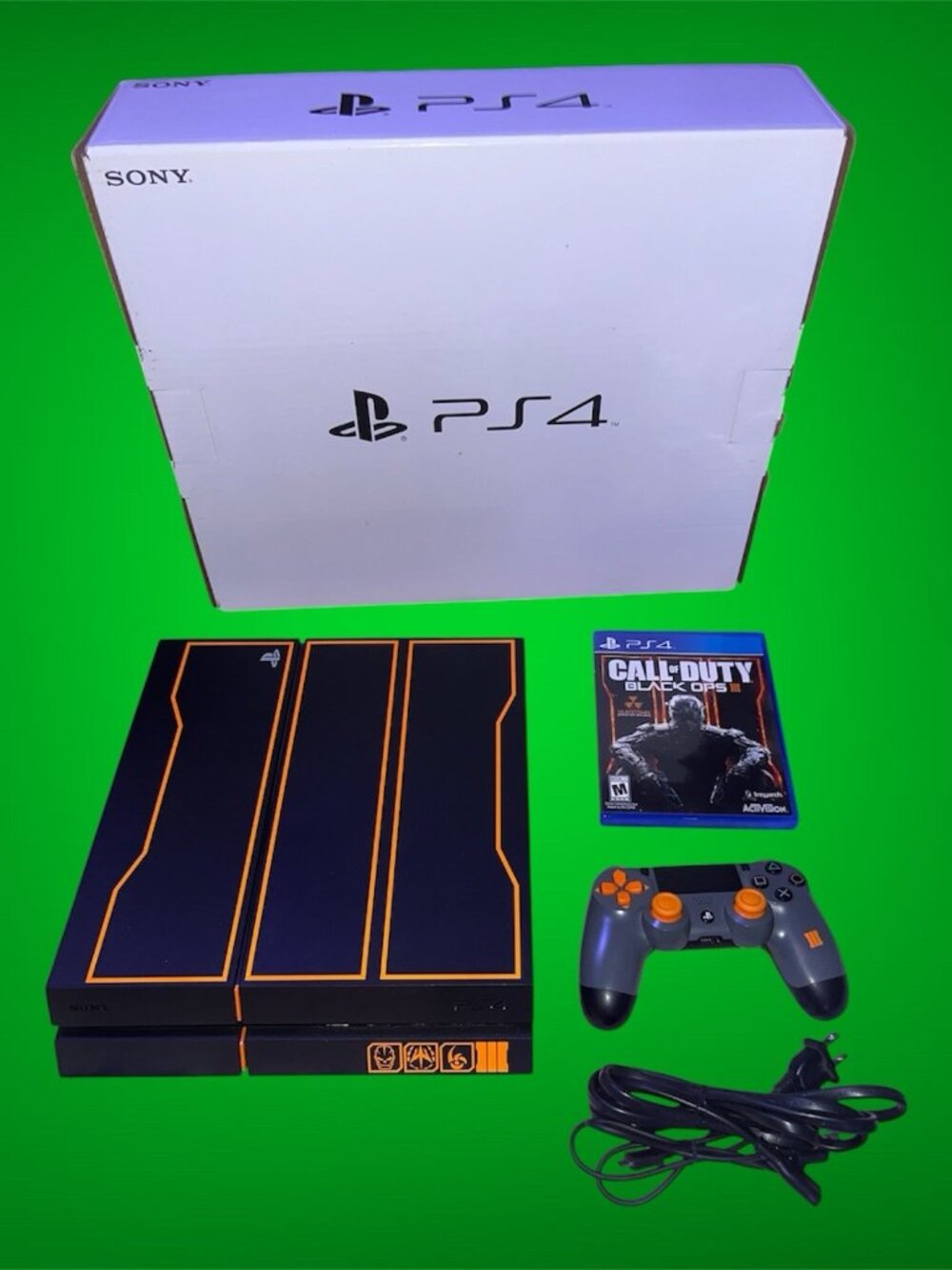 PS4 Console Call Of Duty Black Ops 3 Limited 1TB Tested W/ Box Game Controller